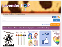 Tablet Screenshot of lavenderpop.com